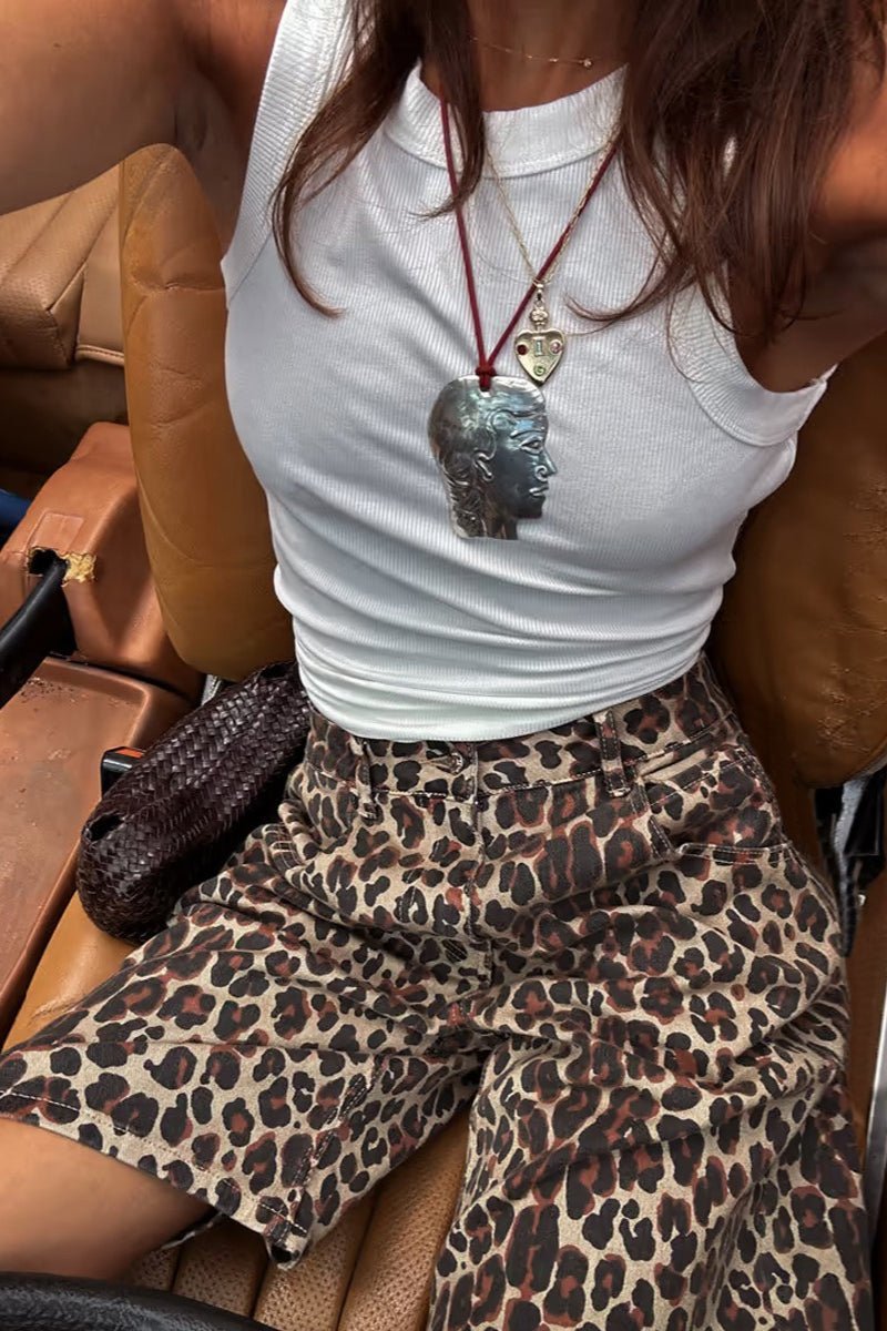 ZEYA - Carla Leopard Print Shorts