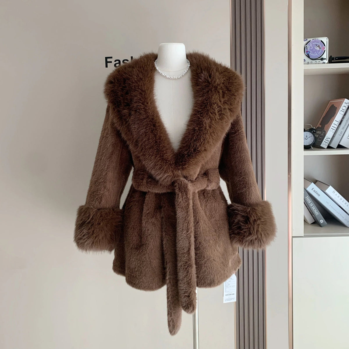 ZEYA - Carmina Faux Fur Trim Coat