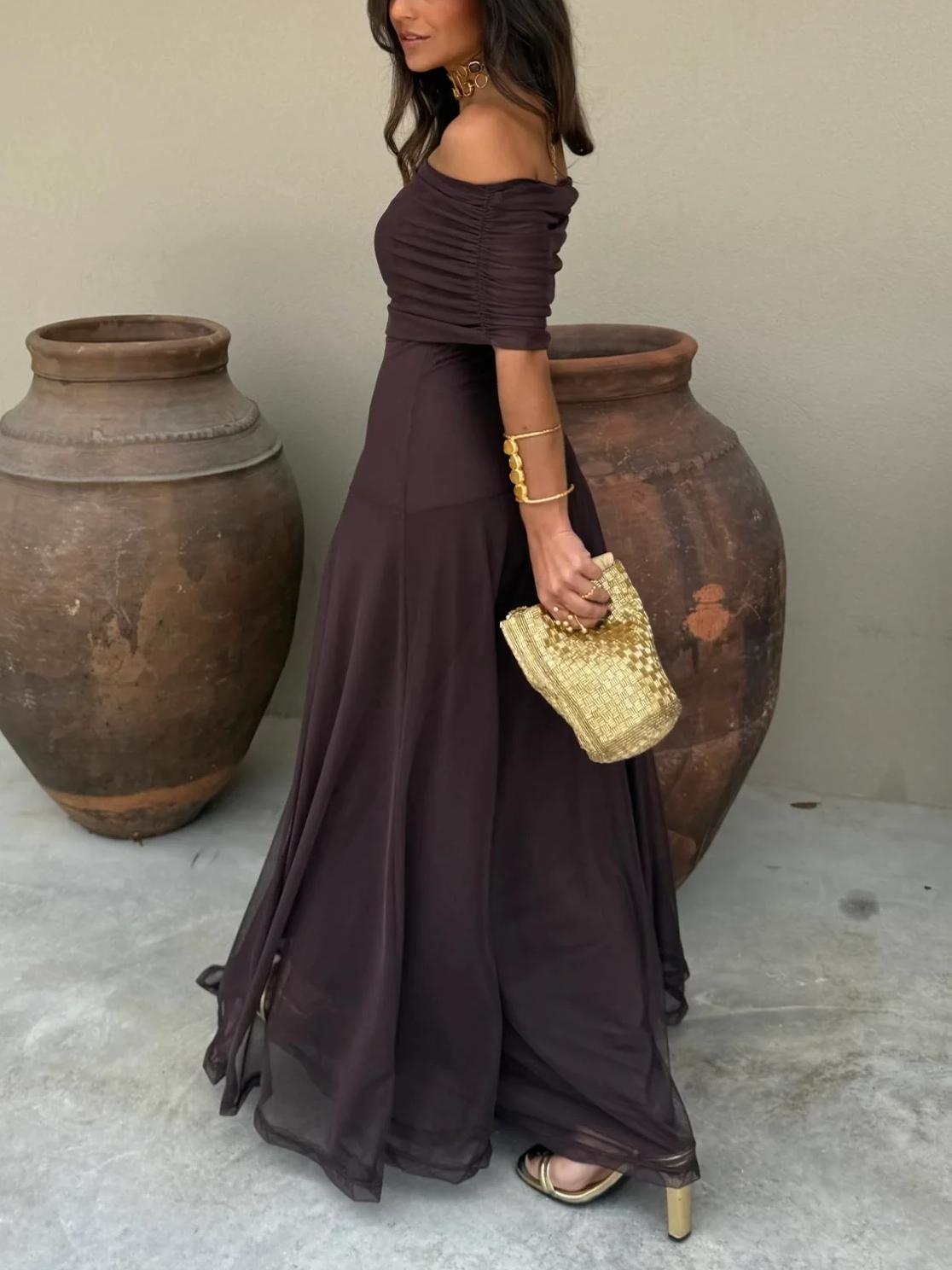 ZEYA - Celeste Off Shoulder Maxi Dress