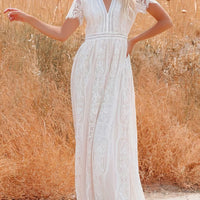 Celestine Bohemian Spitzen-Maxikleid