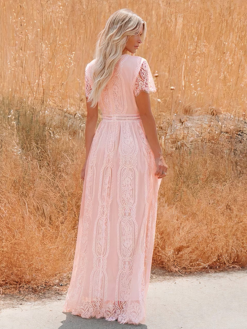 ZEYA - Celestine Bohemian Lace Maxi Dress