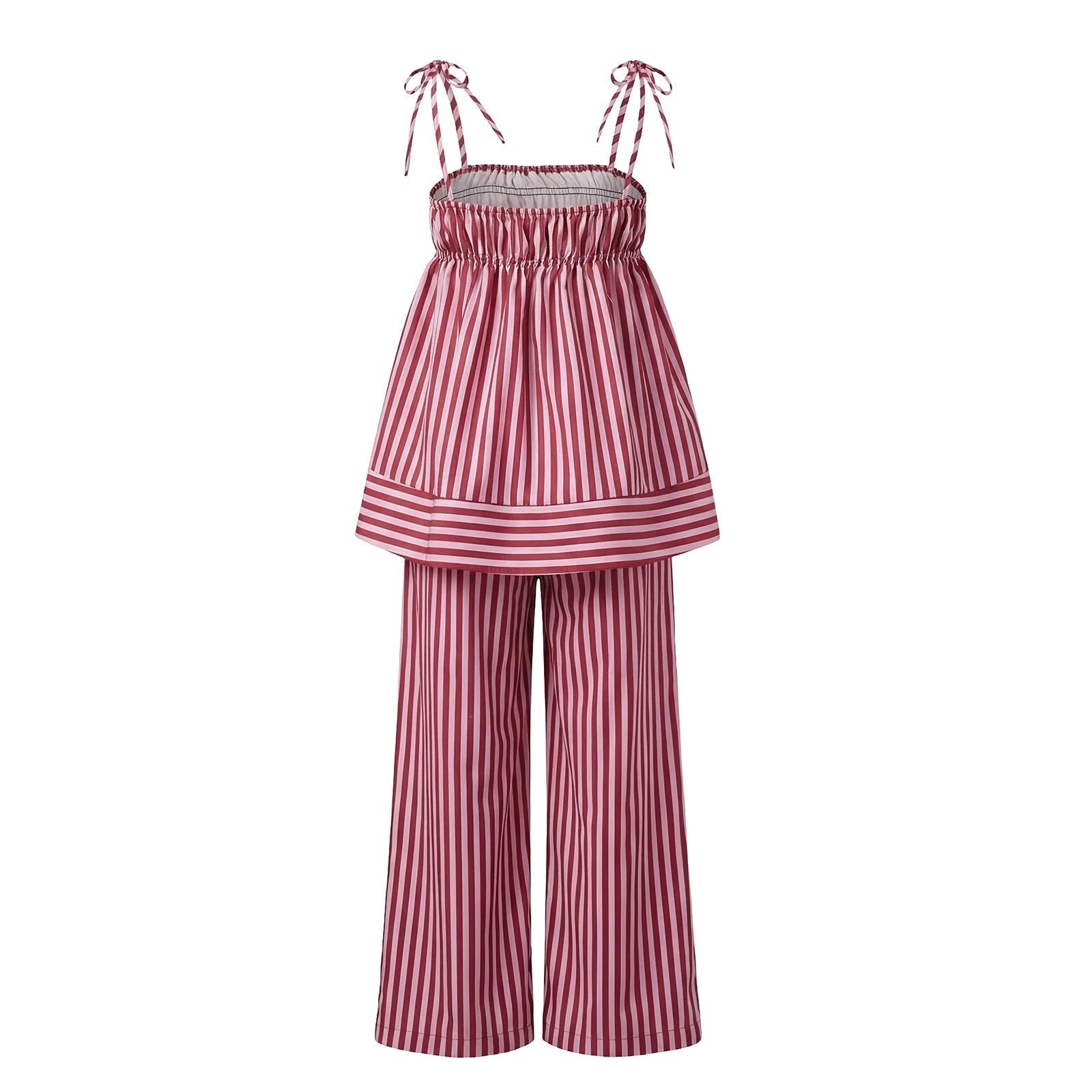 ZEYA - Claudia Striped Silk Pajama Set