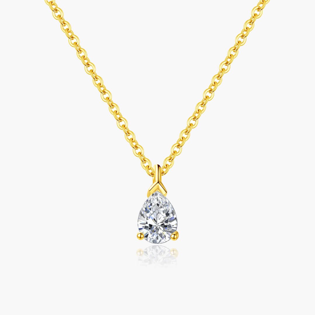 ZEYA - Daphne Pear Cut Zirconia Pendant Necklace