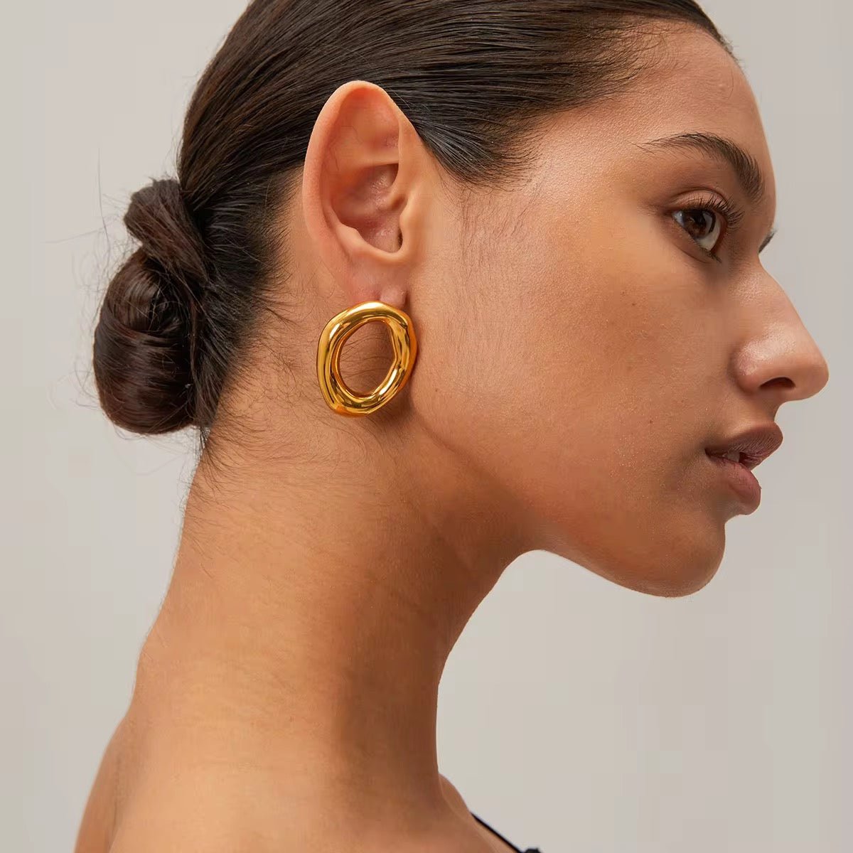 ZEYA - Delilah Round Circle Earrings