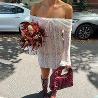 Delphine off-shoulder minikjole