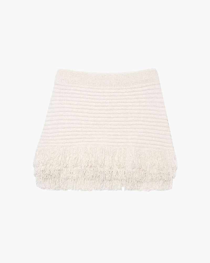 ZEYA - Demetra Knitted Tassel Skirt Set