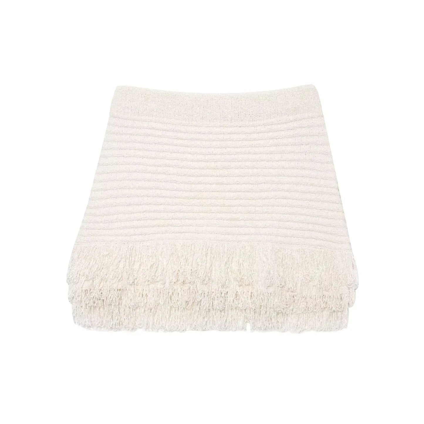ZEYA - Demetra Knitted Tassel Skirt Set