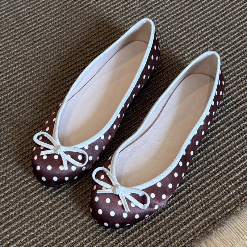 ZEYA - Diana Polka Dot Ballet Flats