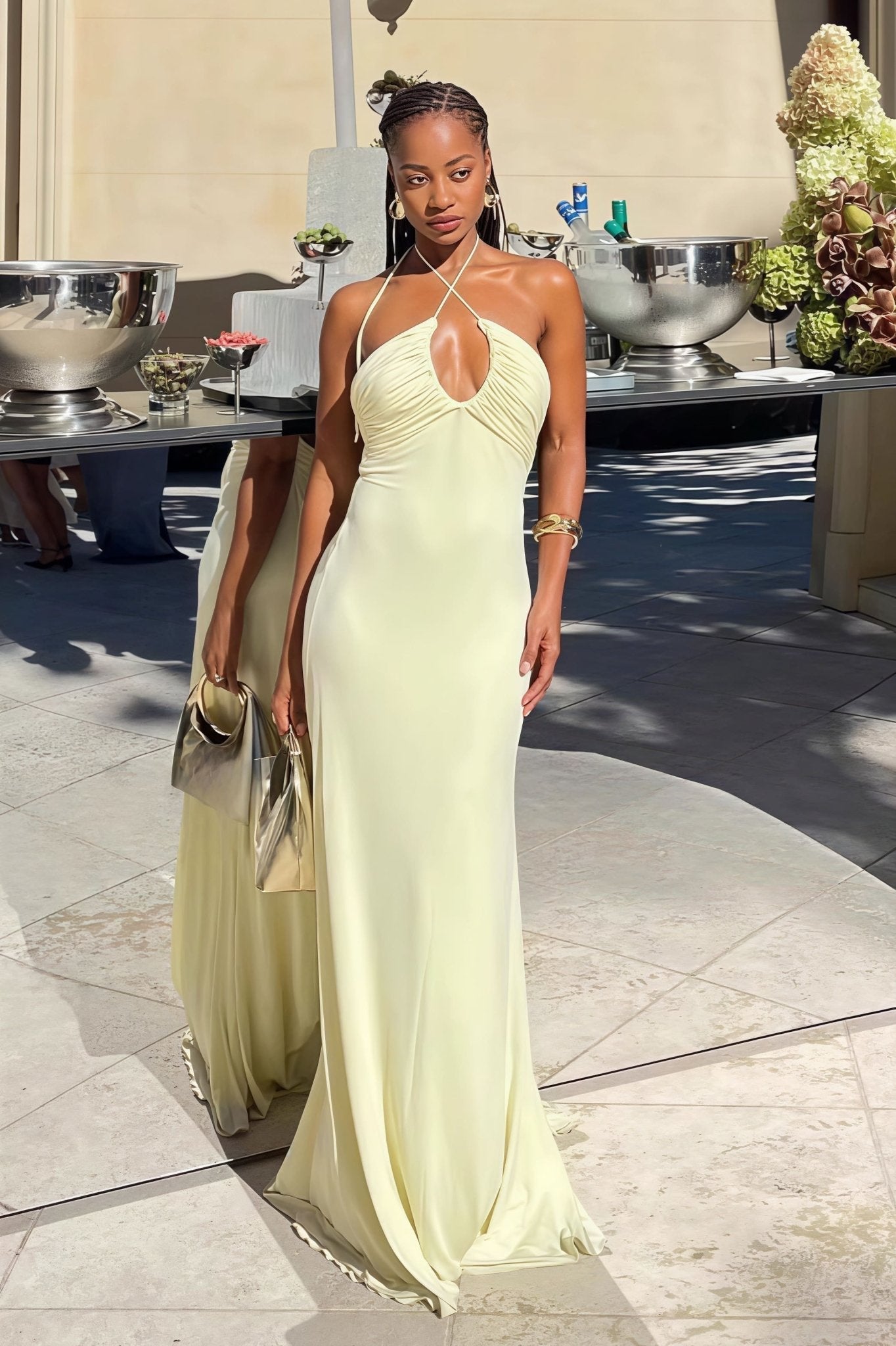 ZEYA - Effie Halter Mermaid Maxi Dress