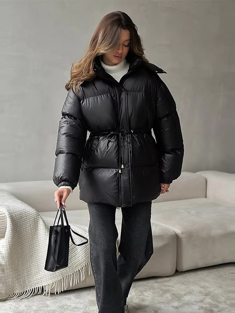 ZEYA - Elaine Drawstring Hooded Puffer Coat