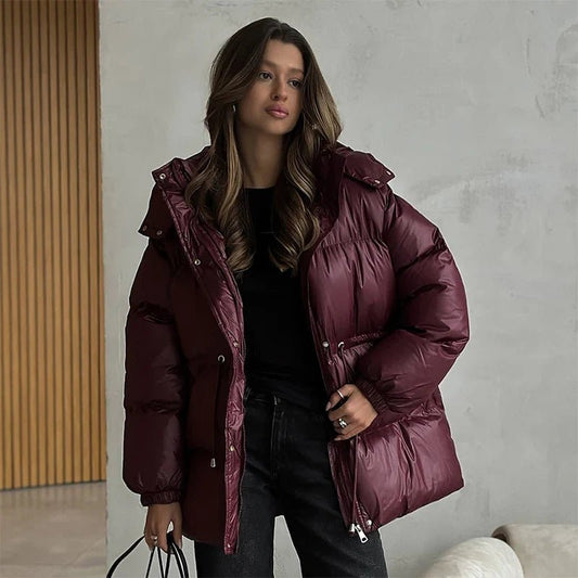 ZEYA - Elaine Drawstring Hooded Puffer Coat