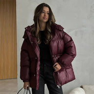 Piumino con cappuccio e coulisse Elaine
