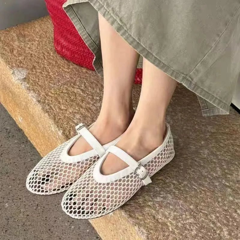 ZEYA - Elena Breathable Mesh Mary Jane Sandals