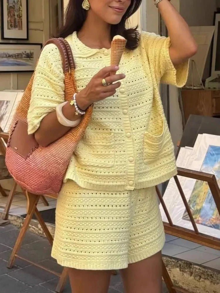 ZEYA - Elena Knitted Two - Piece Summer Set