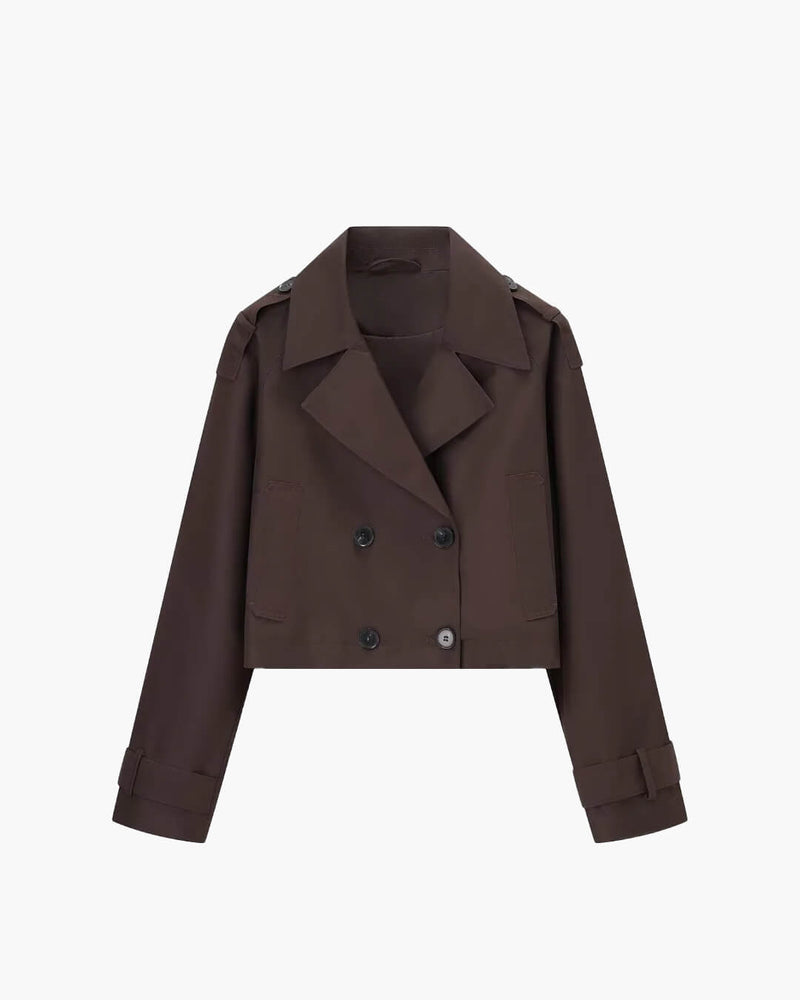 ZEYA - Ella Cropped Trench Coat