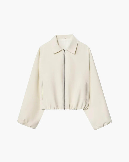 ZEYA - Ellaria Puff Sleeve Bomber Jacket