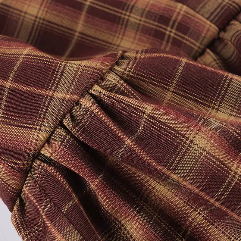 ZEYA - Ellie Long Sleeve Plaid Mini Dress