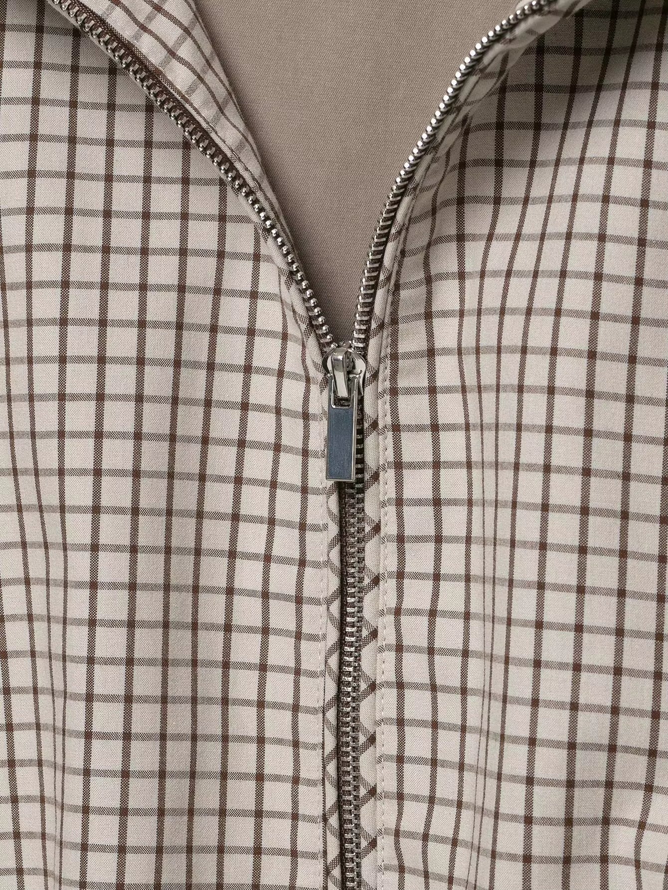 ZEYA - Ellie Plaid Cropped Hooded Jacket