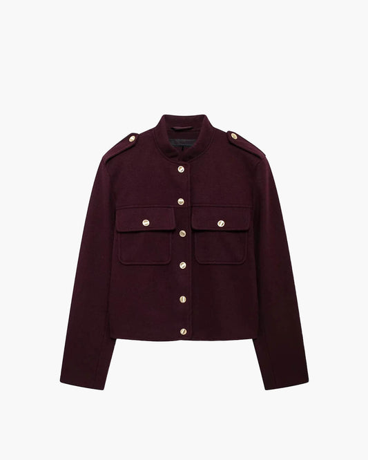 ZEYA - Elsa Bomber Jacket with Golden Details