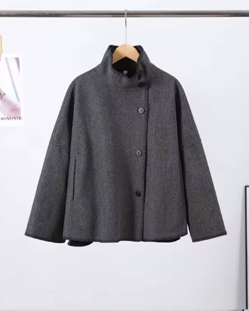 ZEYA - Emma High Neck Button Jacket