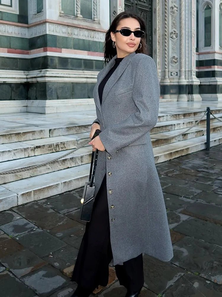 ZEYA - Eris Cinched Waist Long Coat