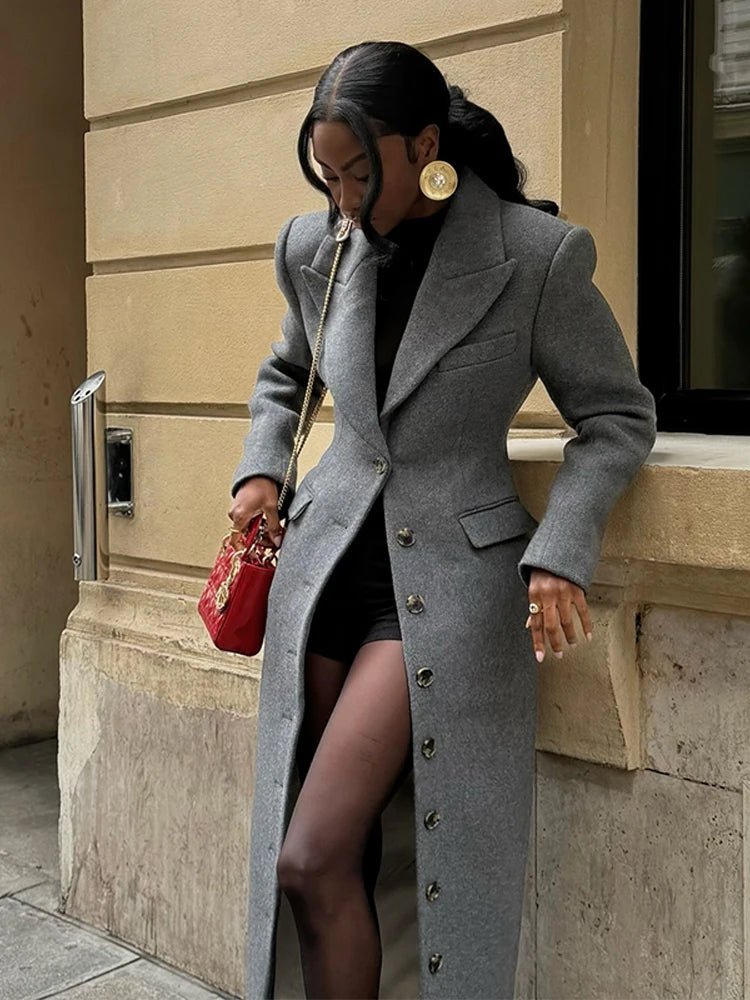 ZEYA - Eris Cinched Waist Long Coat