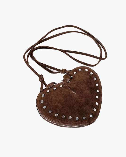 ZEYA - Esther Vintage Faux Suede Crossbody Bag