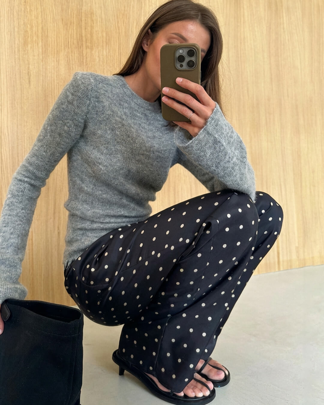 ZEYA - Evita Polka Dot Satin Pants