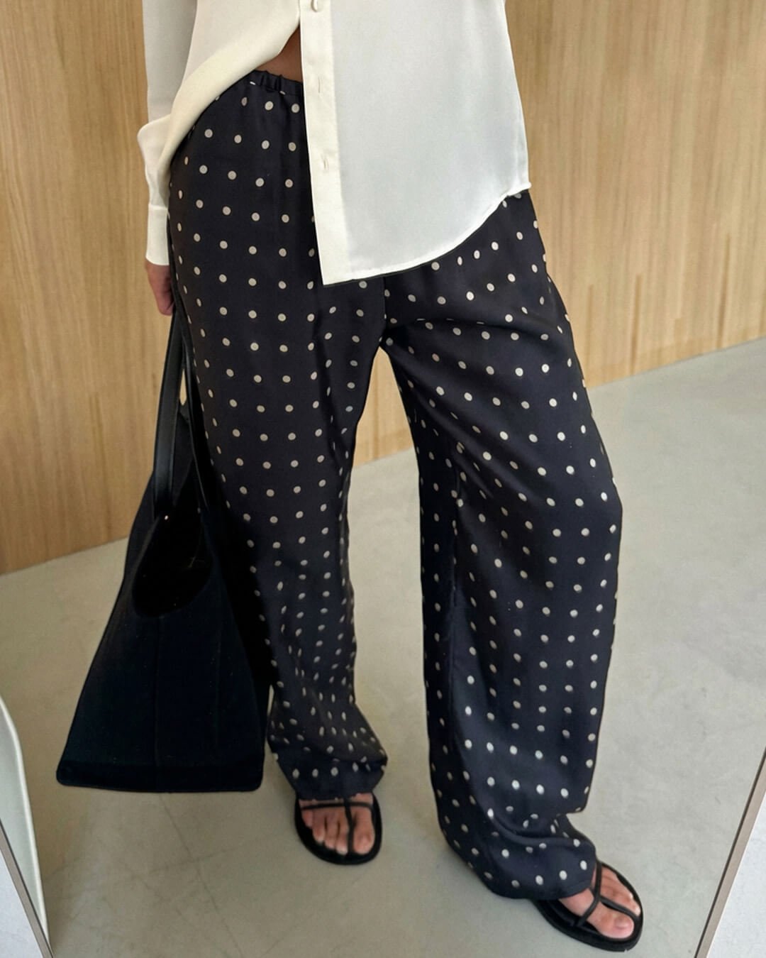 ZEYA - Evita Polka Dot Satin Pants
