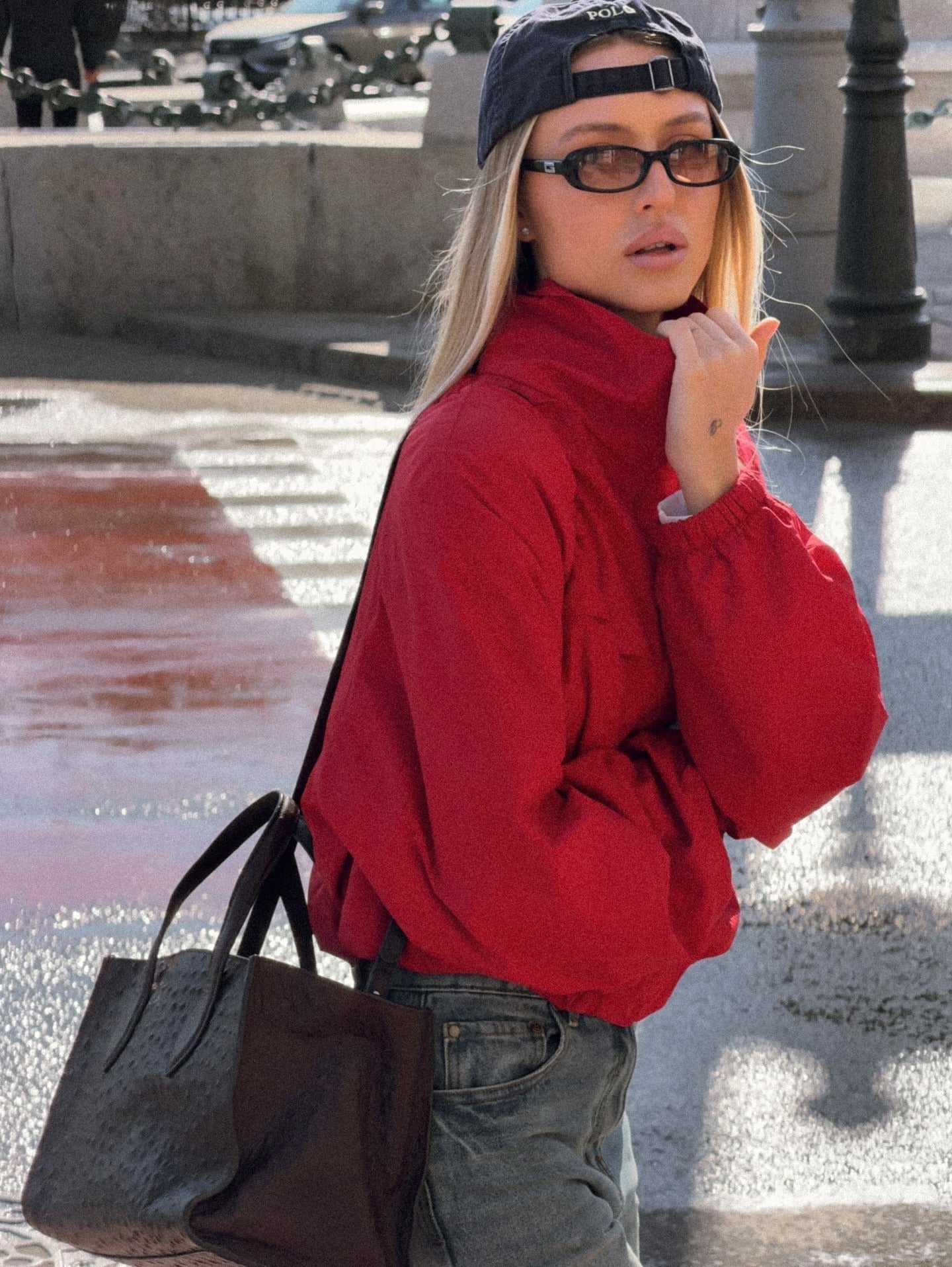 ZEYA - Fiona Funnel Neck Windbreaker Jacket