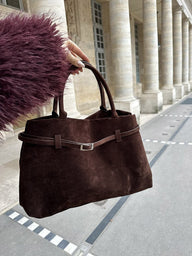 Borsa a tracolla Fiona in camoscio sintetico
