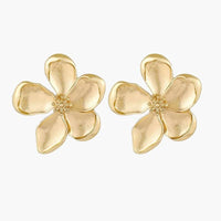 Brincos de Pétala de Flor Statement