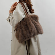 Frances kunstpels tote taske