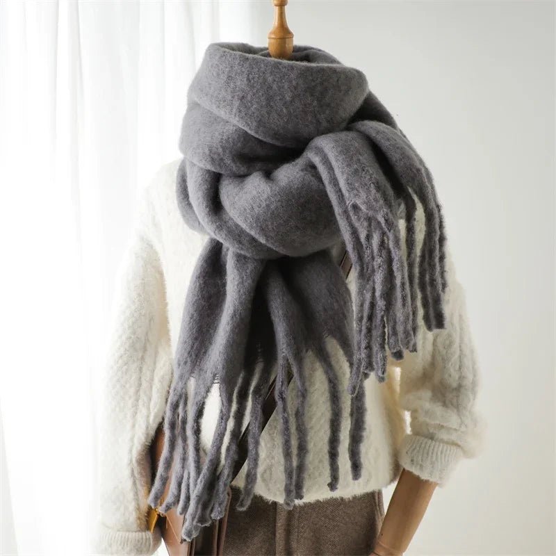 ZEYA - Gabriella Tasseled Winter Scarf