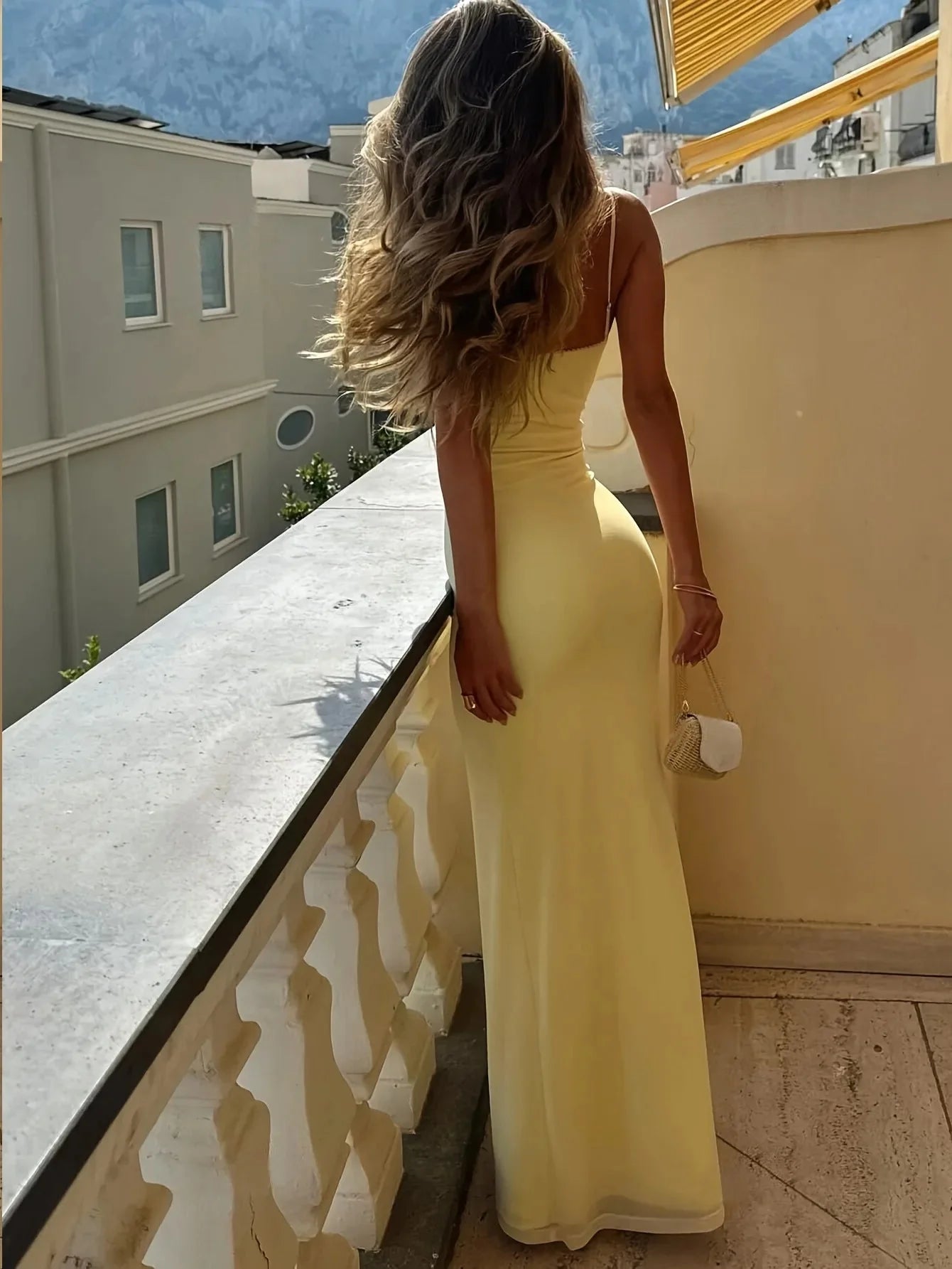 ZEYA - Genna V Neck Strap Maxi Dress