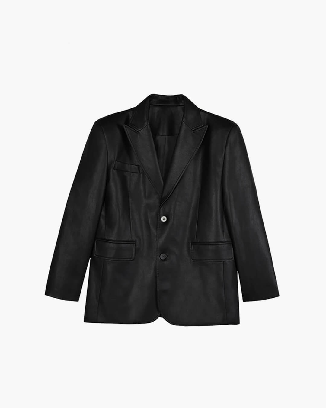ZEYA - Glaiza Oversized Vegan Leather Blazer