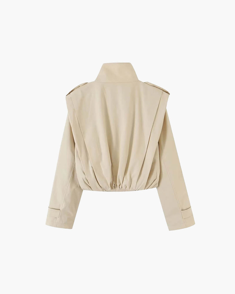 ZEYA - Gloria Pleated Trench Coat