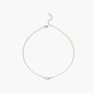 Collier chaîne entrelacée en zircone Gwen