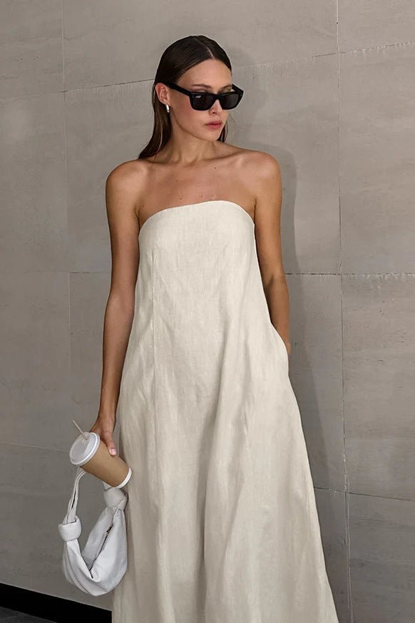 ZEYA - Hana Strapless Backless Maxi Dress