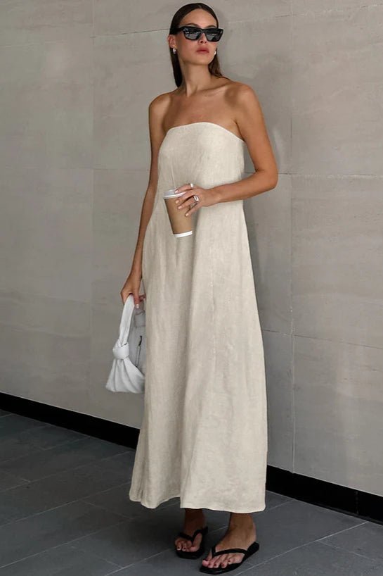 ZEYA - Hana Strapless Backless Maxi Dress