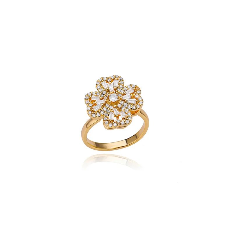 ZEYA - Hazel Clover Leaf Anxiety Ring