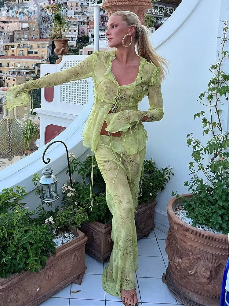 Iris síťované bodycon maxi šaty