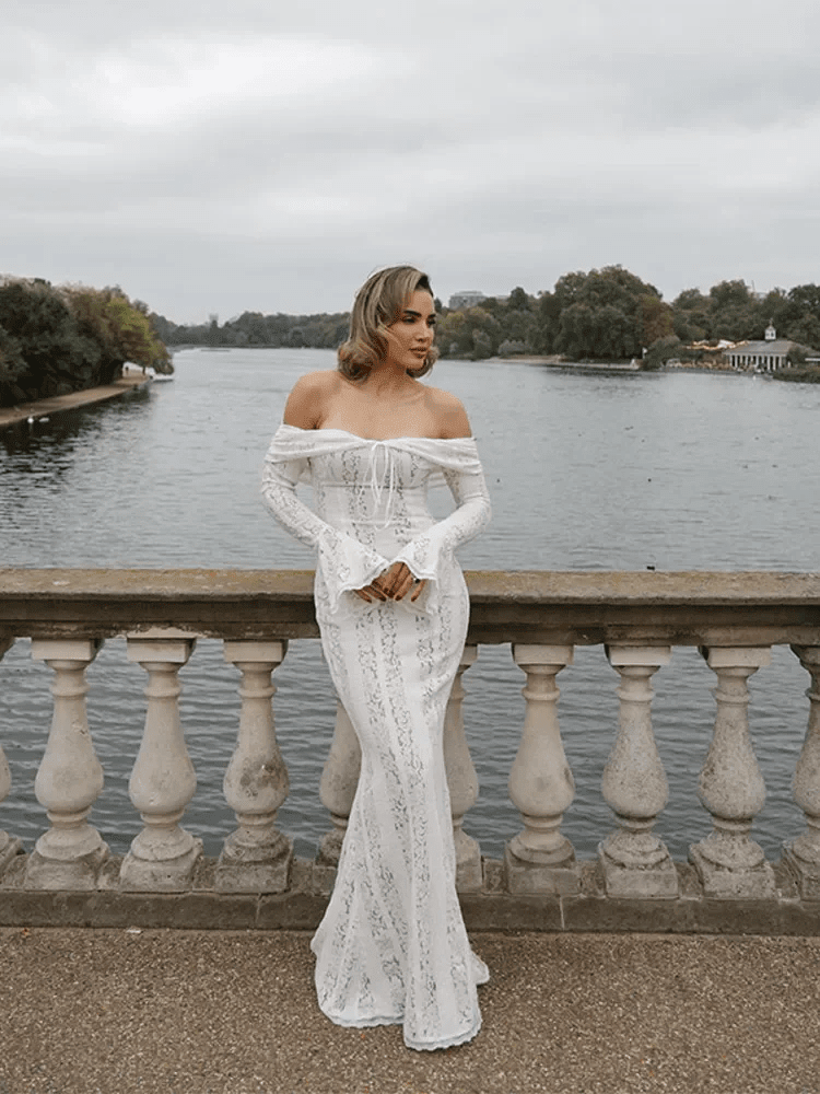ZEYA - Ivy Off-Shoulder Lace Maxi Dress