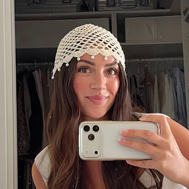 ZEYA - Jane Crochet Hollow Beanie