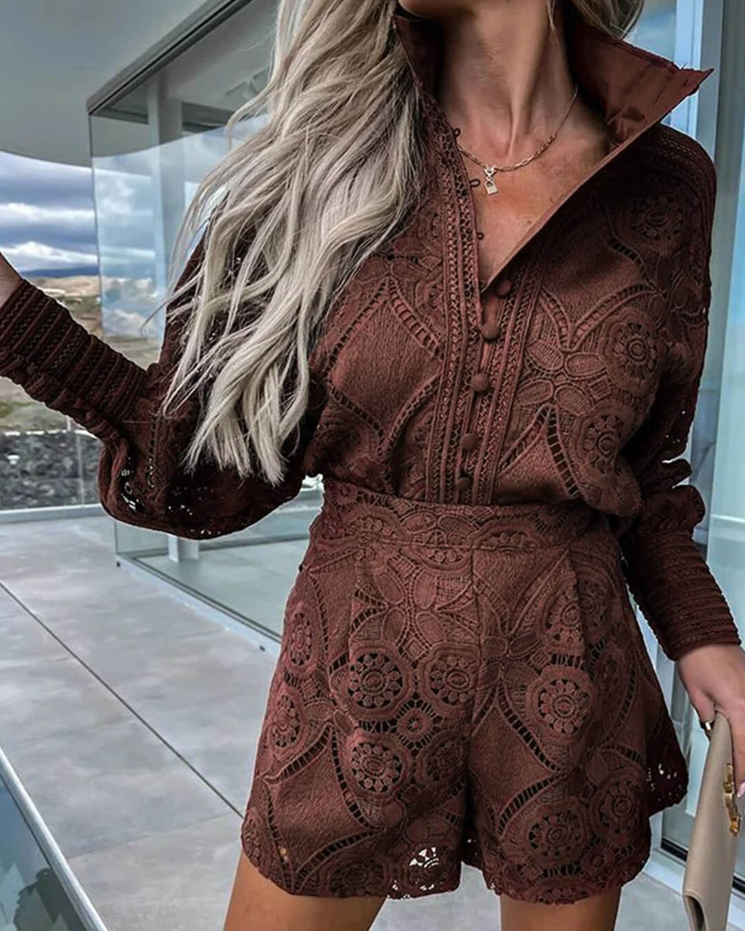 ZEYA - Jasmin Lace Embroidered Co-Ord Set