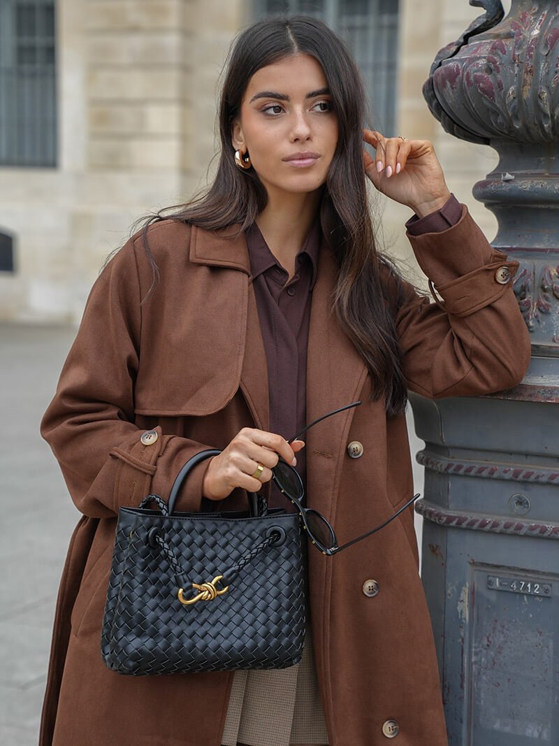 ZEYA - Jenna Faux Suede Trenchcoat
