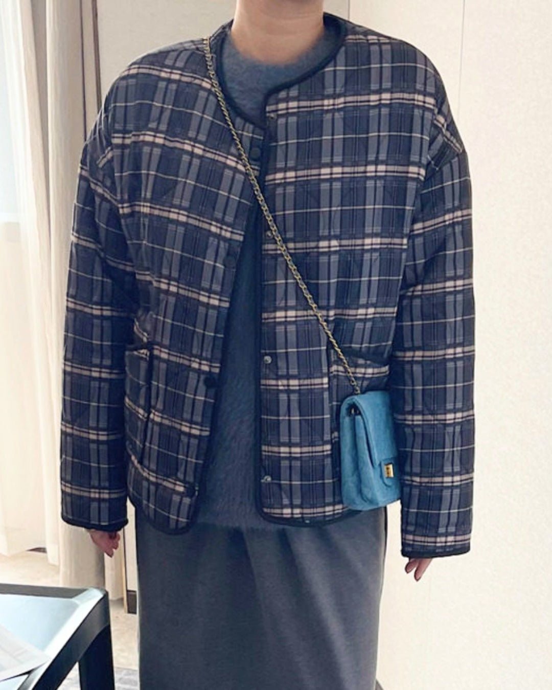 ZEYA - Jessica Plaid Padded Jacket