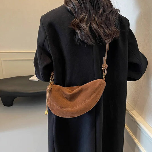 ZEYA - Josette Suede Shoulder Bag