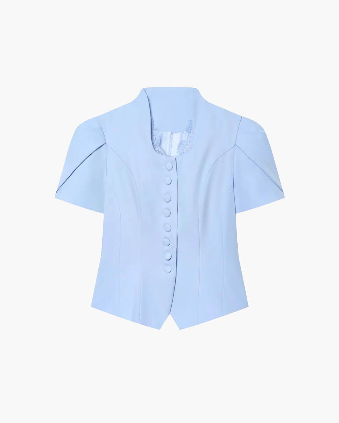 Leah top s knoflíkovou légou a stojáčkem
