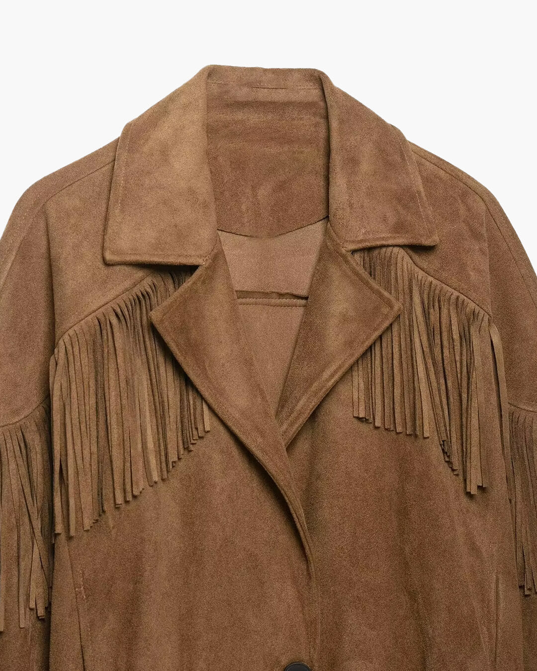 ZEYA - Julie Faux Suede Fringe Western Jacket